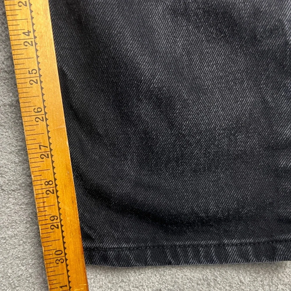 George Denim Jeans Size 33x30 Mens Black Regular Fit Everyday Wear Casual Style
